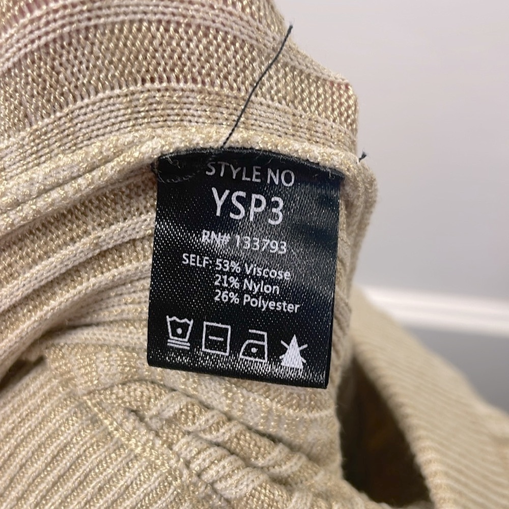 POL Ribbed Flare Legging in Oatmeal - Picture 5 of 6